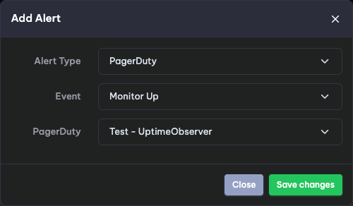 Adding PagerDuty Alert to a Monitor